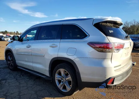 2015 Toyota Highlander Limited from USA, damaged, VIN 5TDYKRFH5FS103242